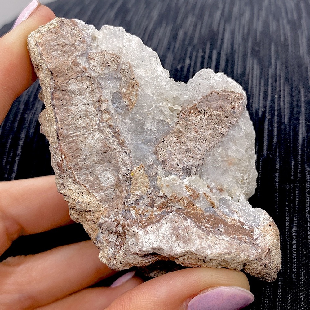 Blue Grape Chalcedony and Quartz